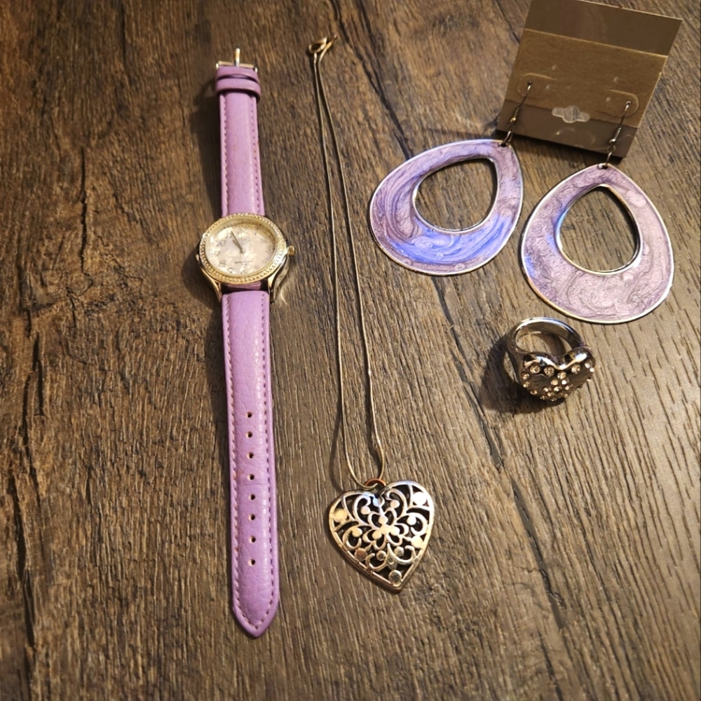 Purple Jewelry Set